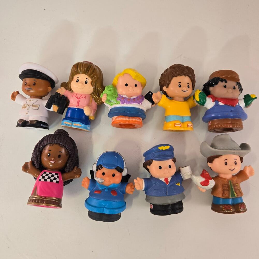 Fisher Price Little People Mixed Figures Lot of 9 Assorted Toys